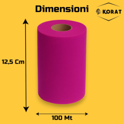 Rotolo Tulle - 25 cm x 100 mt - Viola Scuro
