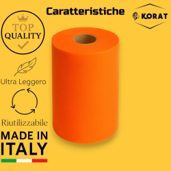 Rotolo Tulle - 25 cm x 100 mt - Arancione