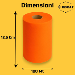 Rotolo Tulle - 25 cm x 100 mt - Arancione