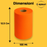 Rotolo Tulle - 25 cm x 100 mt - Arancione