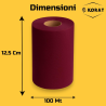 Rotolo Tulle - 25 cm x 100 mt - Bourgundy/Prugna