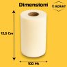 Rotolo Tulle - 25 cm x 100 mt - Panna/Avorio