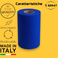 Rotolo Tulle - 25 cm x 100 mt - Blu Royal
