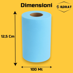Rotolo Tulle - 25 cm x 100 mt - Celeste