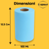 Rotolo Tulle - 25 cm x 100 mt - Celeste