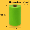 Rotolo Tulle - 25 cm x 100 mt - Verde Mela