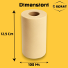 Rotolo Tulle - 25 cm x 100 mt - Beige