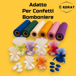 Rotolo Tulle - 25 cm x 100 mt - Giallo