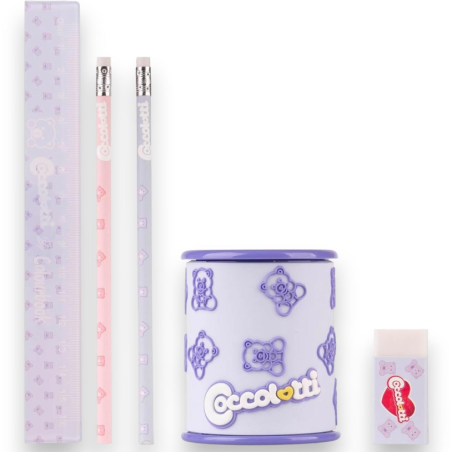 Coccolotti - Set Stationery - Kit 5 Pezzi - Classic Lilla