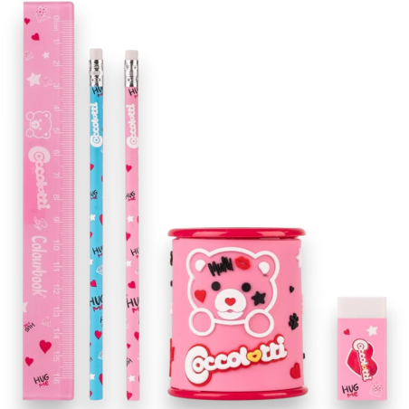 Coccolotti - Set Stationery - Kit 5 Pezzi - Love Rosa