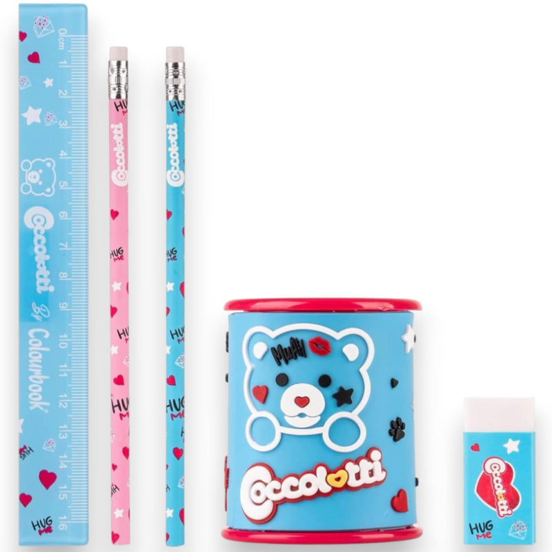 Coccolotti - Set Stationery - Kit 5 Pezzi - Love Azzurro