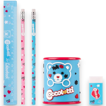 Coccolotti - Set Stationery - Kit 5 Pezzi - Love Azzurro