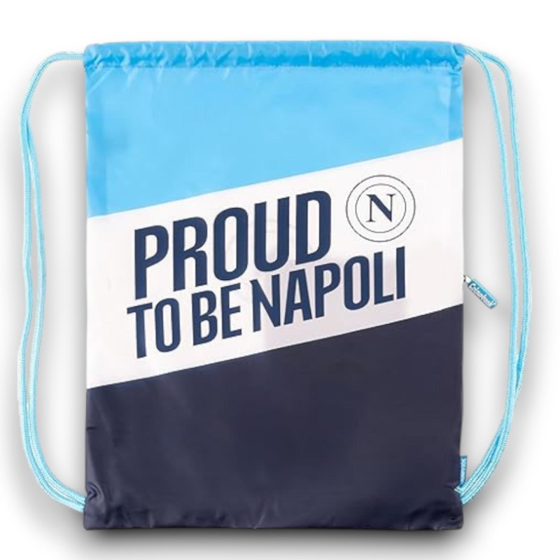 Colourbook - Sacca Coulisse Napoli - Tasca Laterale - 35x45 cm - Proud