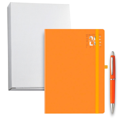Dynamic - Agenda Giornaliera 15x21 - Con Elastico - Copertina Matra - 