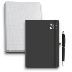 Dynamic - Agenda Giornaliera 15x21 - Con Elastico - Copertina Matra - 