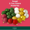Set 12 Palline Assortite - 8 cm - Rosso