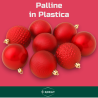 Set 8 Palline Assortite - 10 cm - Rosso
