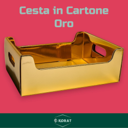 Cassetta Cartone Oro - 30x20x10 cm