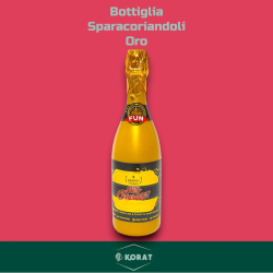 Bottiglia Party Coriandoli Oro