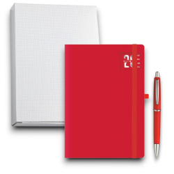 Dynamic - Agenda Settimanale 2026 - 17x24 cm - Con Elastico -  Coperti