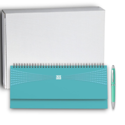 Matra - Planning Settimanale 2026 - 30x15 cm - Verde Acqua