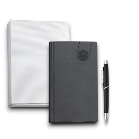Tavecchi - Agenda Settimanale 2026 - 8x14 cm - Nero