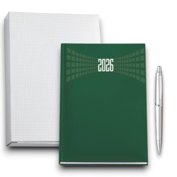 Matra - Agenda Giornaliera 2026 - 11x17 cm - Copertina Gommata - Verde
