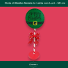 Cintura Babbo Natale in Latta con Luci - 51 cm