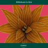 Set 6 Fiori in Velluto con Glitter Oro – Eleganza Natalizia in Arancio