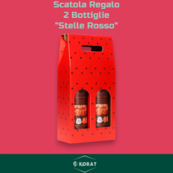 Scatola Bottiglia - 2 Posti - Rosso - 8,5x18x38 - HX24N03426