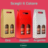 6 Scatola Bottiglia - 2 Posti - Rosso - 8,5x18x38 - HX24N03426