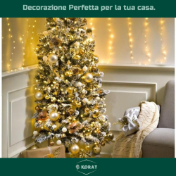 Albero di Natale a Parete - Innevato - 180 cm - 317 Punte