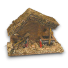 Capanna con Pozzo e Natività in Resina - 36x26x16 cm