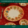 Set Piatti Natalizi in Melamina – Servizio da 13 Pezzi Decorato “Marza