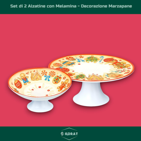 Set Alzatine Natalizie in Melamina Decorata – Collezione Marzapane, 30
