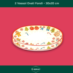 Set di 7 Vassoi e 1 Piatto Panettone - Decorazione Marzapane - in Mela