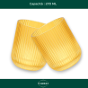 Set 6 Bicchieri in Vetro - Oro Rigato - 270 ML