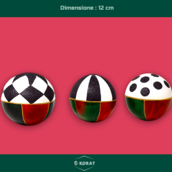 Palline di Natale Decorate a Mano – Set da 3 Pezzi da 12 cm, Plastiche