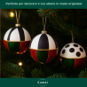 Palline di Natale Decorate a Mano – Set da 3 Pezzi da 12 cm, Plastiche