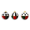 Palline di Natale Decorate a Mano – Set da 3 Pezzi da 12 cm, Plastiche