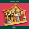 Presepe Tradizionale con Capanna e 8 Soggetti in Resina – Un’Elegante 