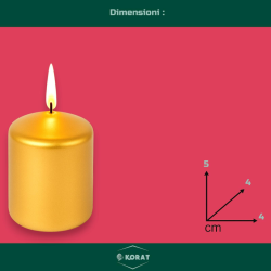 Candele Dorate Premium – Set da 4 per Decorazioni Raffinate