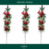 Set da 6 Steli da 75 cm per Decorazioni Natalizie