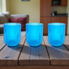 Set 6 Bicchieri Rigati - 270 ml - Azzurro 