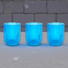 Set 6 Bicchieri Rigati - 270 ml - Azzurro 