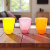 Set 6 Bicchieri - Fantasia Sagomata - 250 ml - Colori Misti