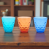 Set 6 Bicchieri - Fantasia Bolle - 285 ml - Colori Misti