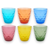 Set 6 Bicchieri - Fantasia Bolle - 285 ml - Colori Misti