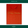 Set di 12 Buste Regalo in Carta - Rossa con Borchie Oro - 50x40x18 cm