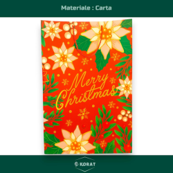 Buste Natalizie Eleganti in Carta Plastificata – Con Manici in Corda -
